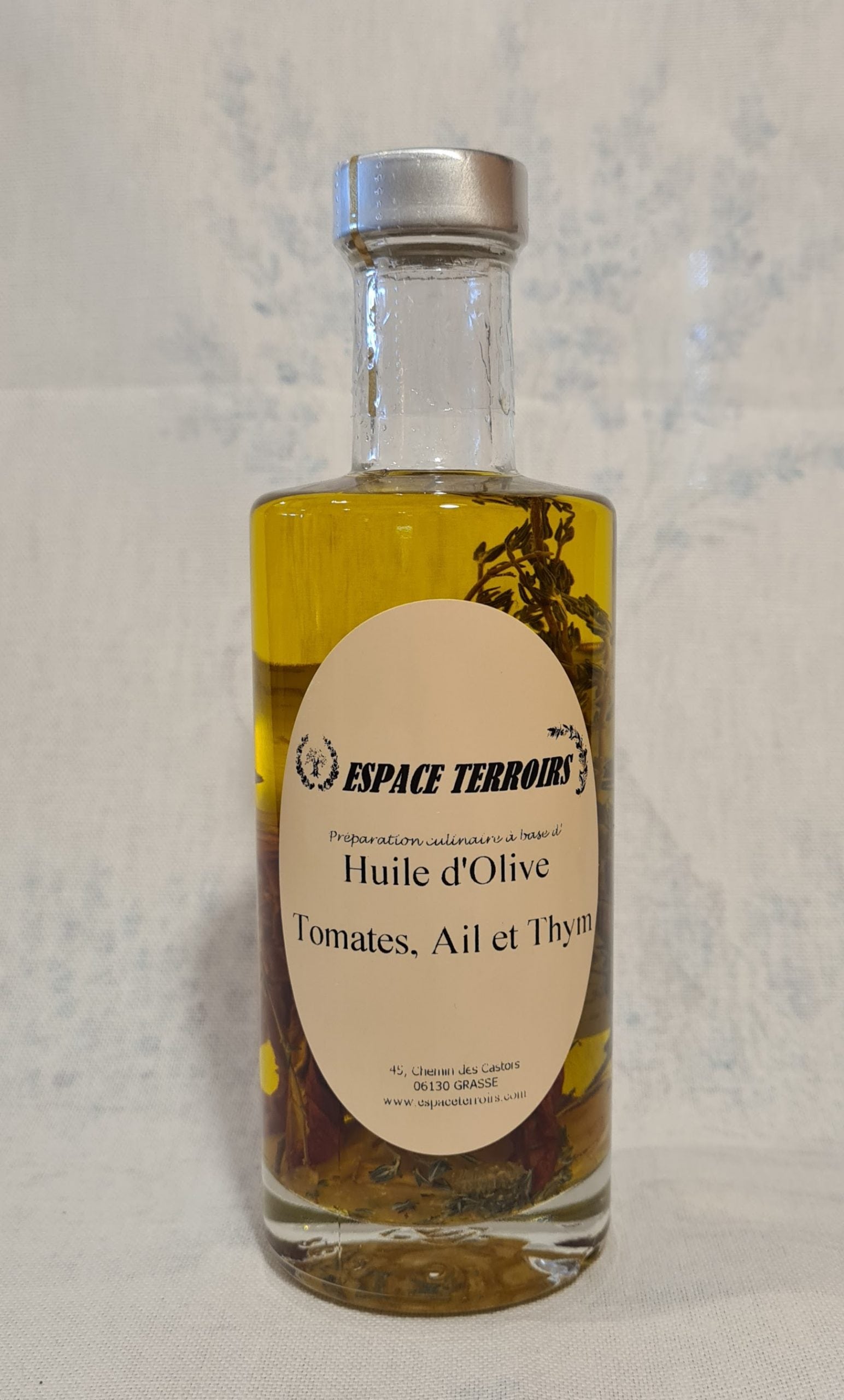 Huile d'Olive Tomate, Ail, Thym, 25cl