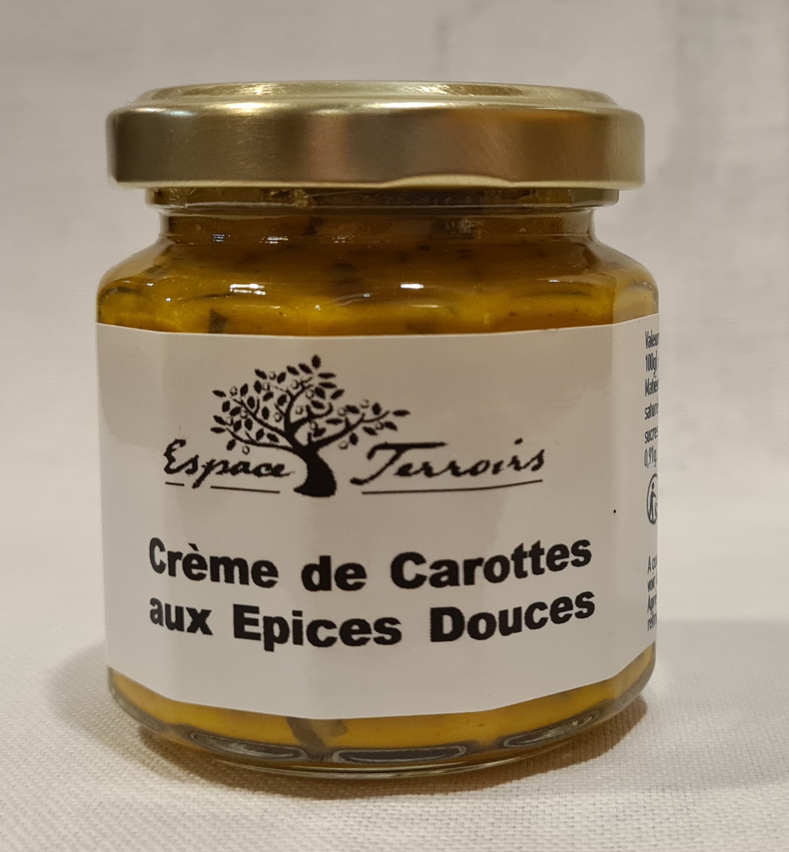 Crème de carottes aux épices douces, 100g