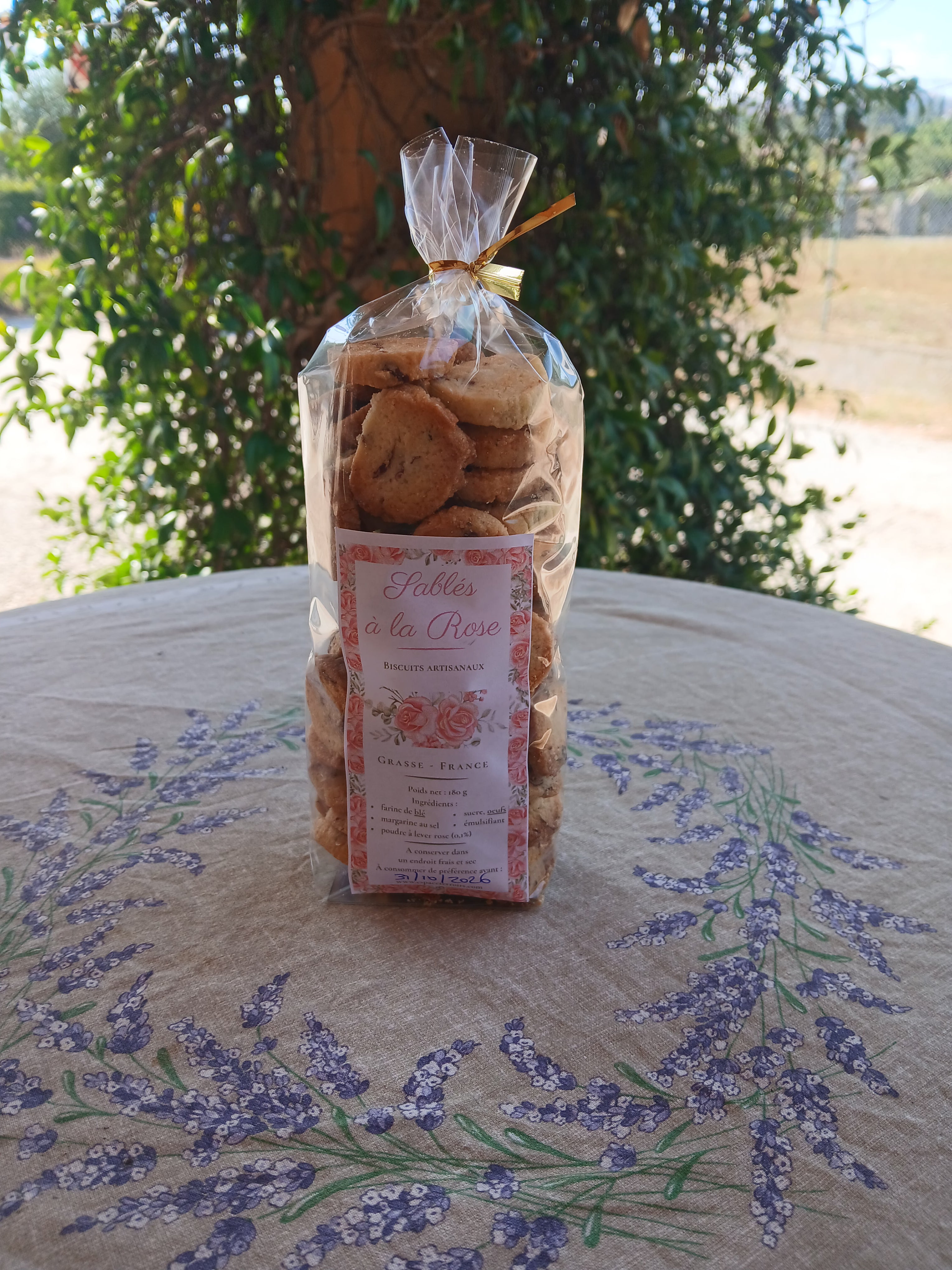 Sablés à la rose 180g