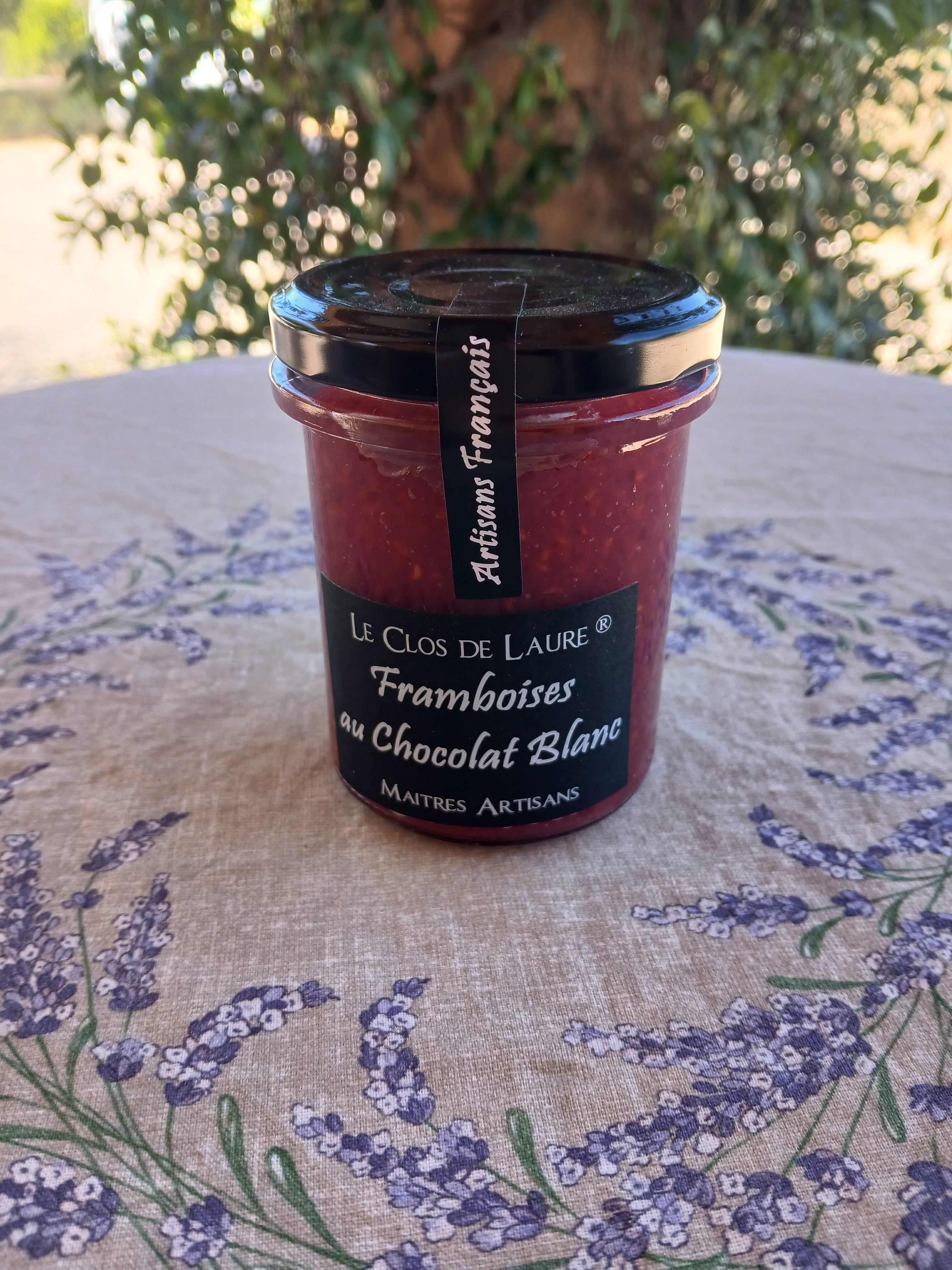 Confiture Framboises au Chocolat Blanc 220g