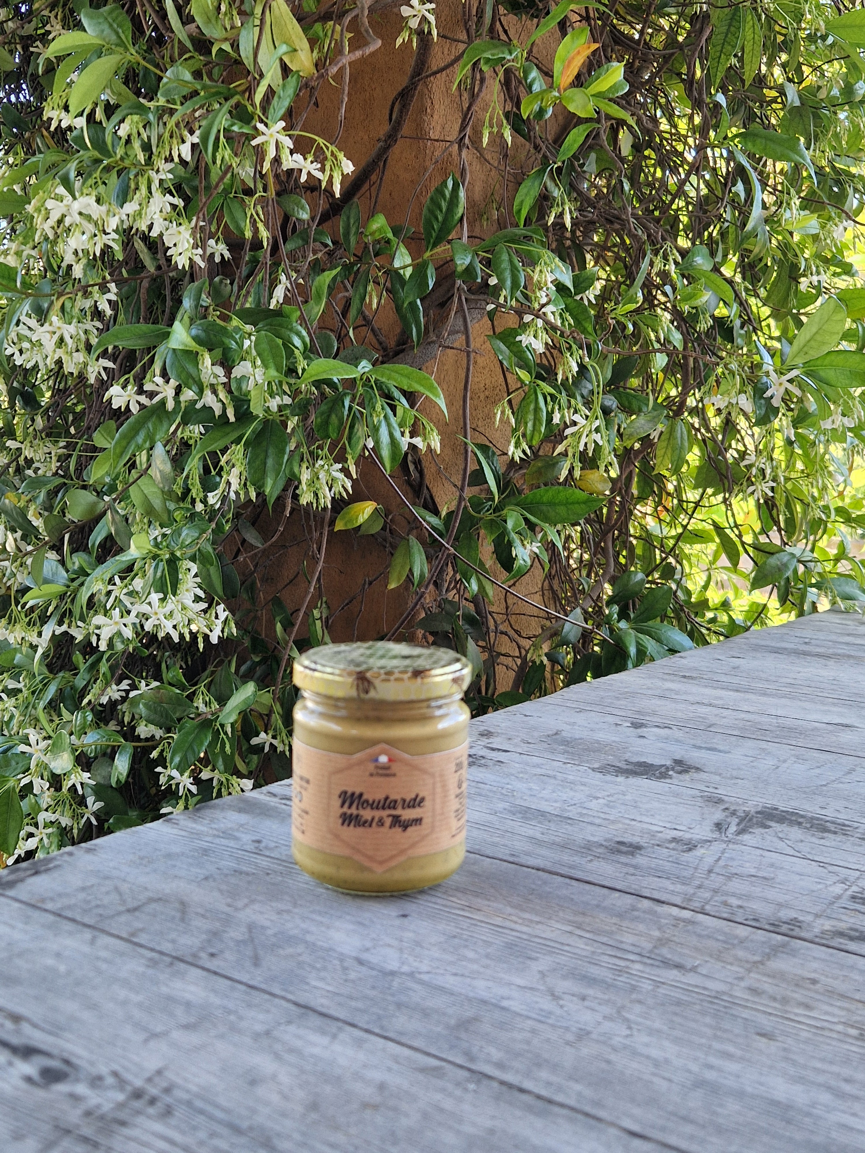 Moutarde bio miel et thym 200g