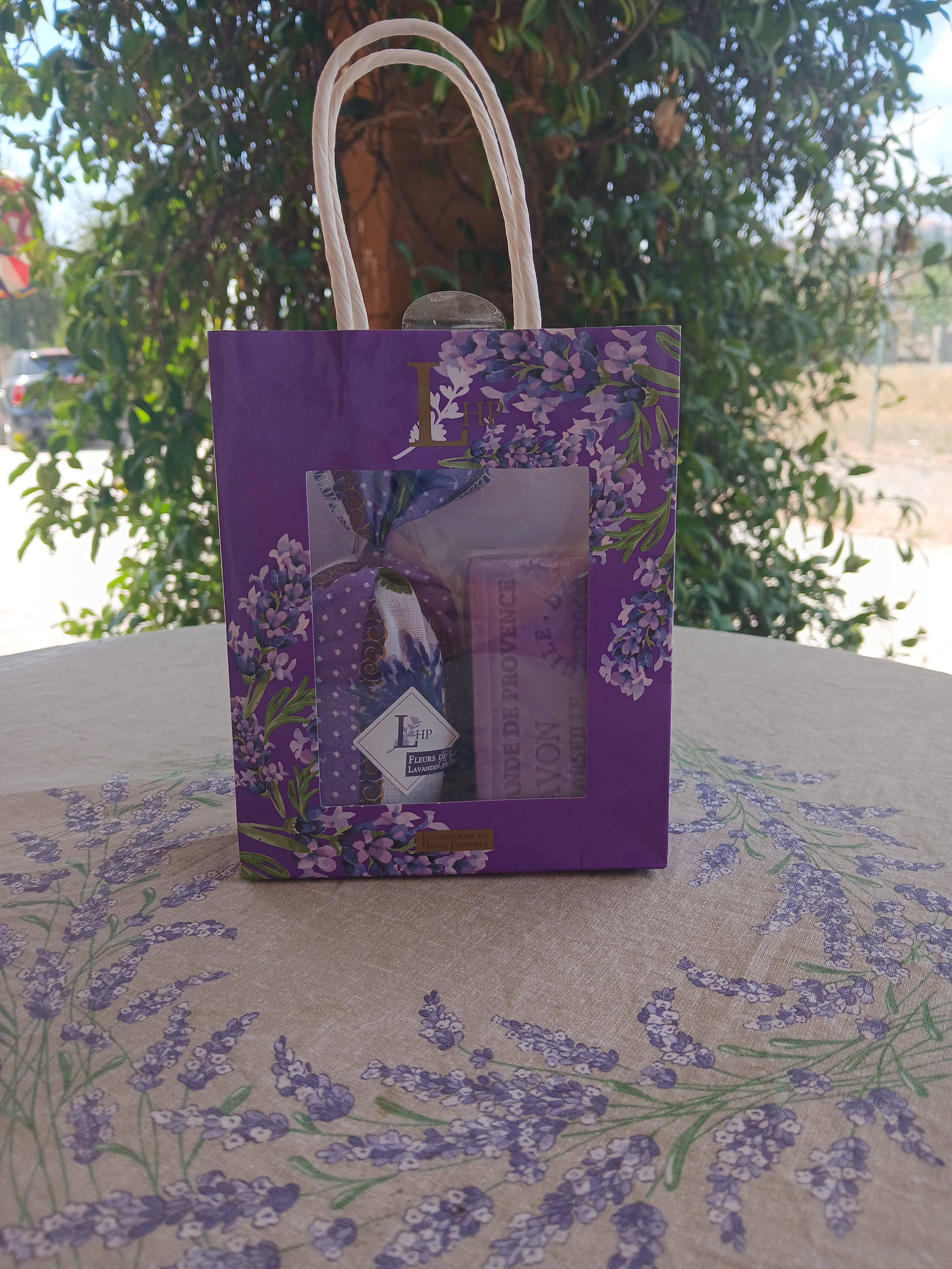 Petit sac et savon 100g Lavande