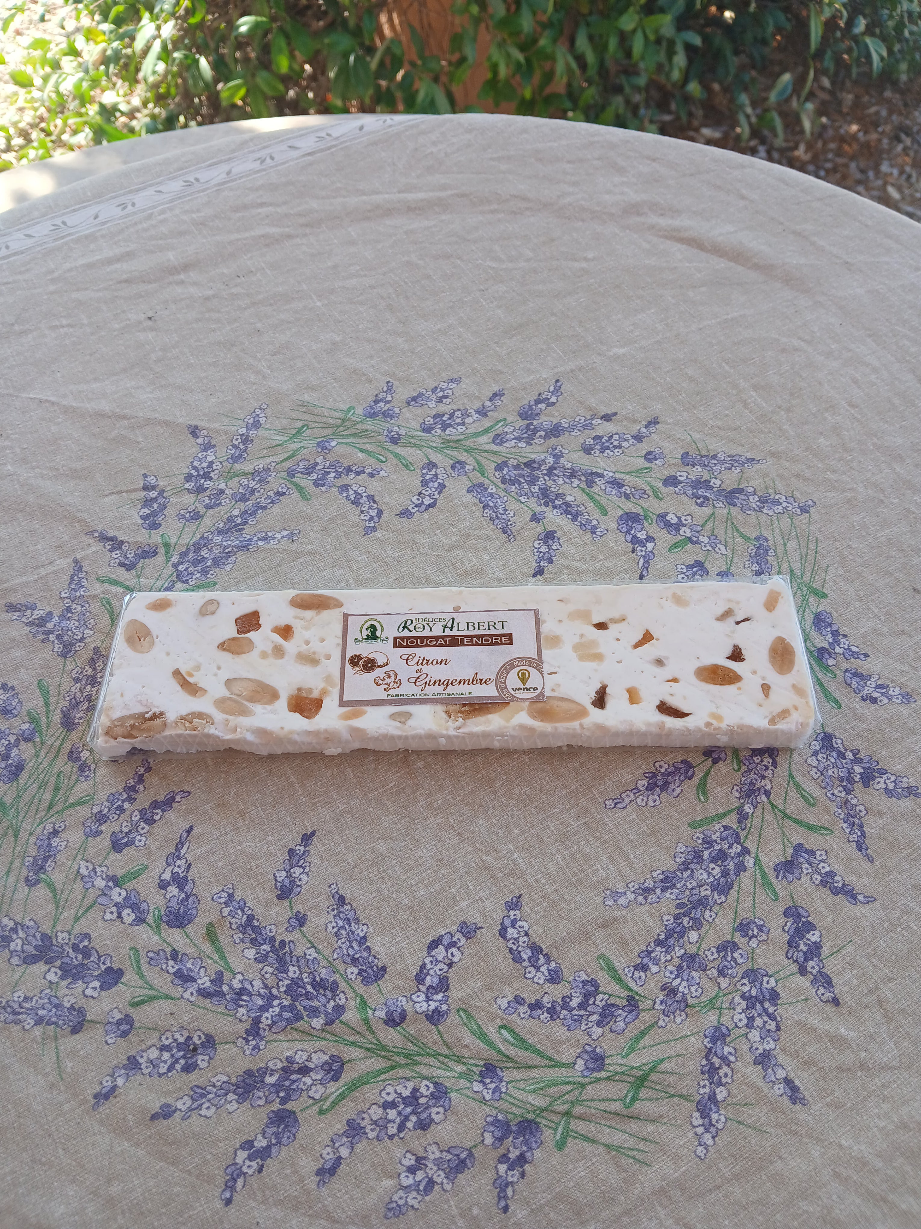 Nougat tendre citron et gingembre 100g